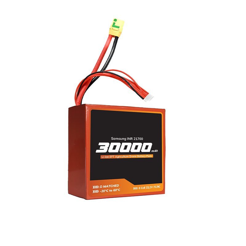 Samsung INR 21700 50S 22.2 V 30000 mAh 6s6p 210A270A Discharge Li-ion EFT Agriculture Drone Battery Pack